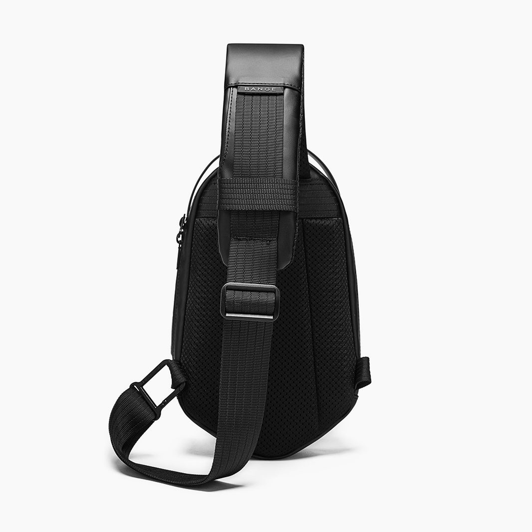 Waterproof Hard Shell Crossbody Bag for Travel – Bange Crashpak #color_black