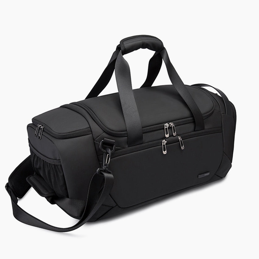 Carry-On Travel Duffel Bag 30L for Flight, Gym & Weekend Use – Bange Impact #color_black