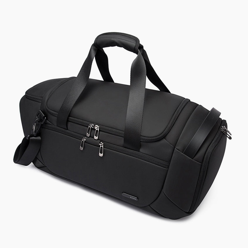 Carry-On Travel Duffel Bag 30L for Flight, Gym & Weekend Use – Bange Impact #color_black