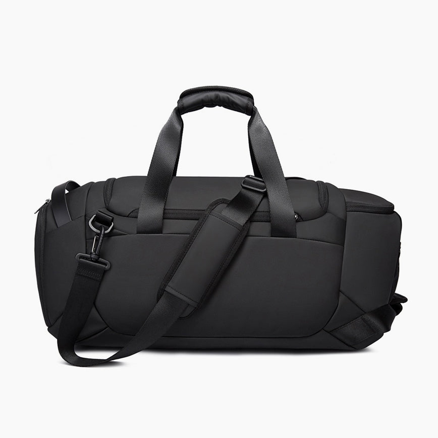 Carry-On Travel Duffel Bag 30L for Flight, Gym & Weekend Use – Bange Impact #color_black