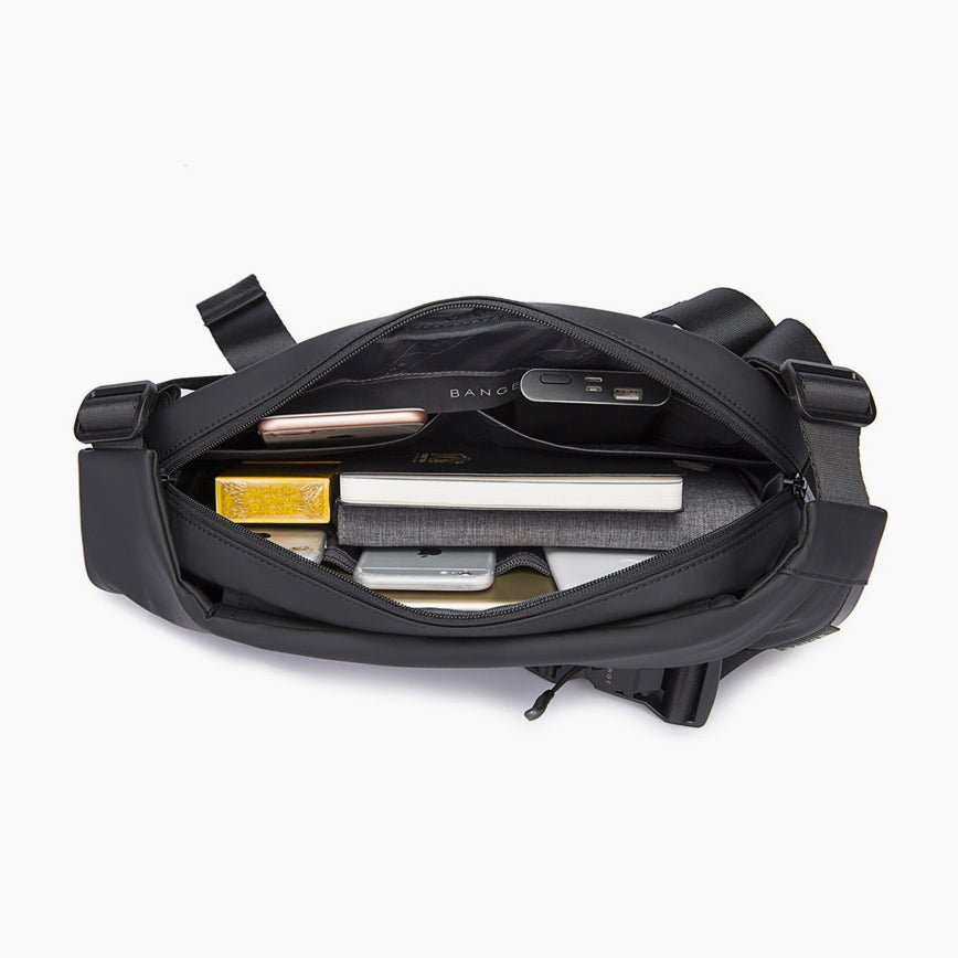 Large and Durable Waist Bag for Daily Use – Bange Legend #color_black