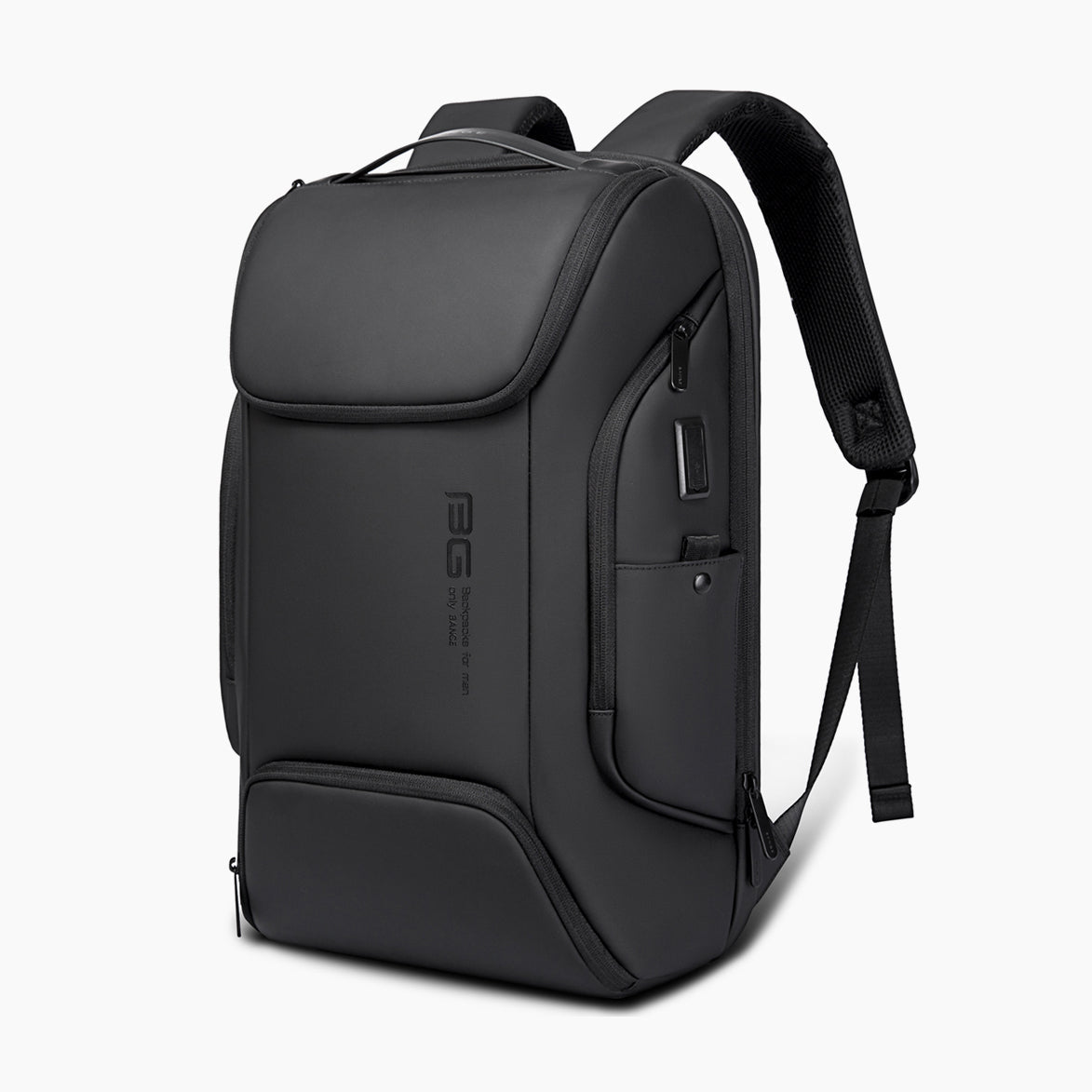 Backpack with USB Port and Waterproof Pocket for 17.3" Laptop – Bange Nova #color_black