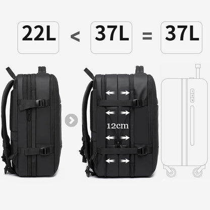 Expandable Travel & Work Backpack up to 37L – Bange Transity 